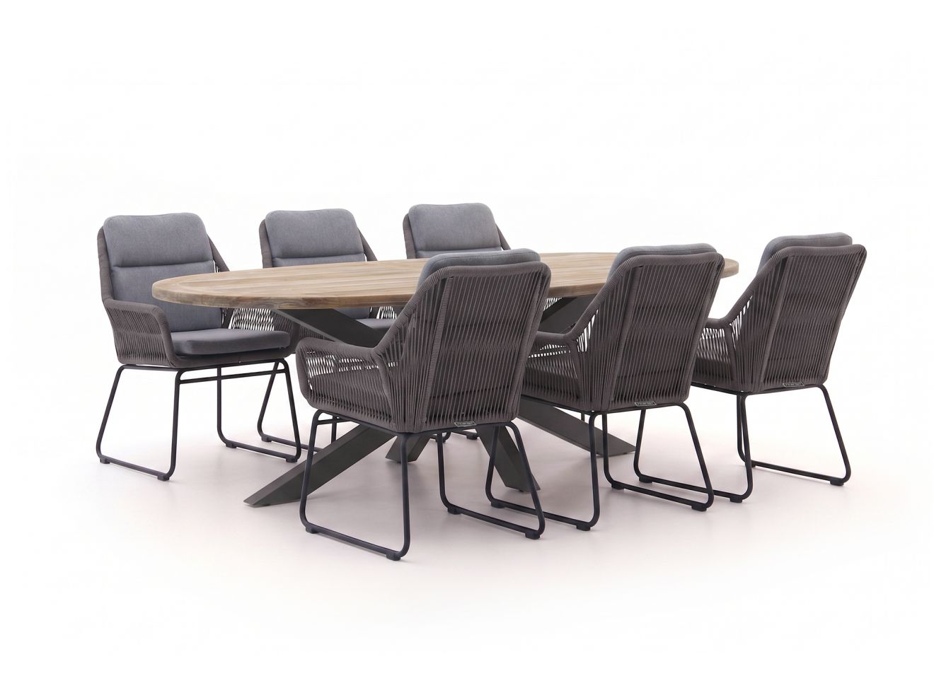 intenso isorella/rough y ellips 200cm dining tuinset 7 delig laagste prijsgarantie!