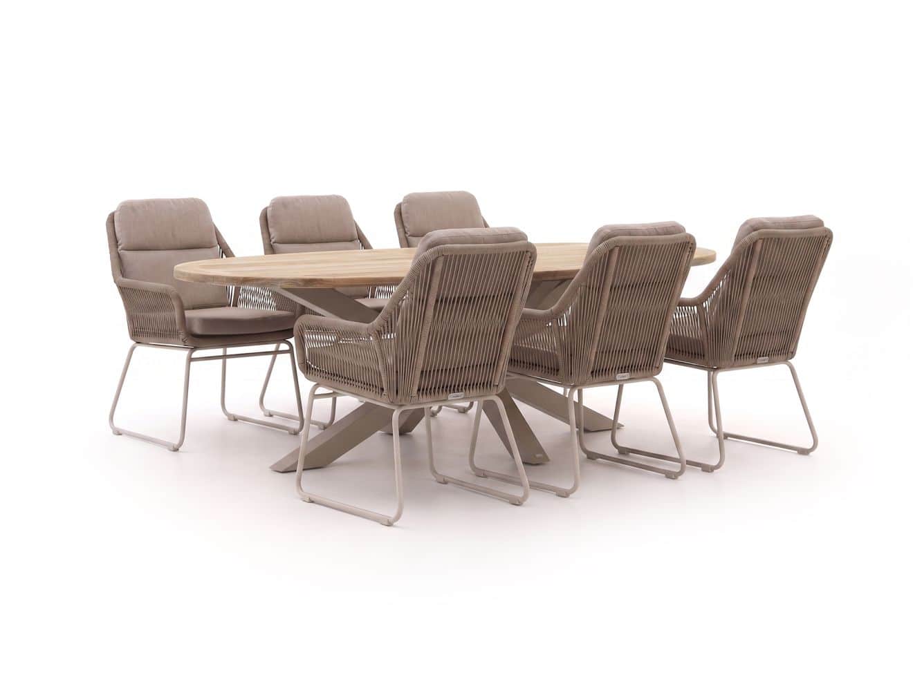 intenso isorella/rough y ellips 200cm dining tuinset 7 delig laagste prijsgarantie!