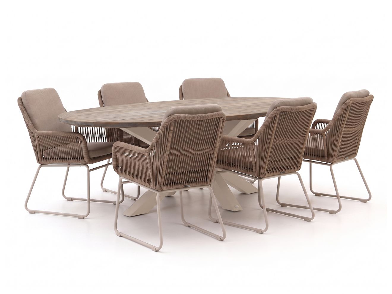 intenso isorella/rough y ellips 240cm dining tuinset 7 delig laagste prijsgarantie!