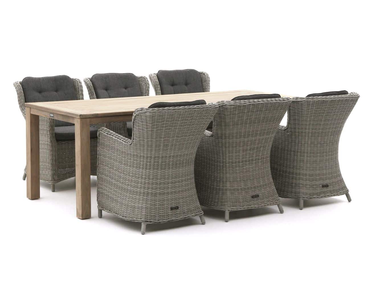 intenso milano/rough s 220cm dining tuinset 7 delig laagste prijsgarantie!