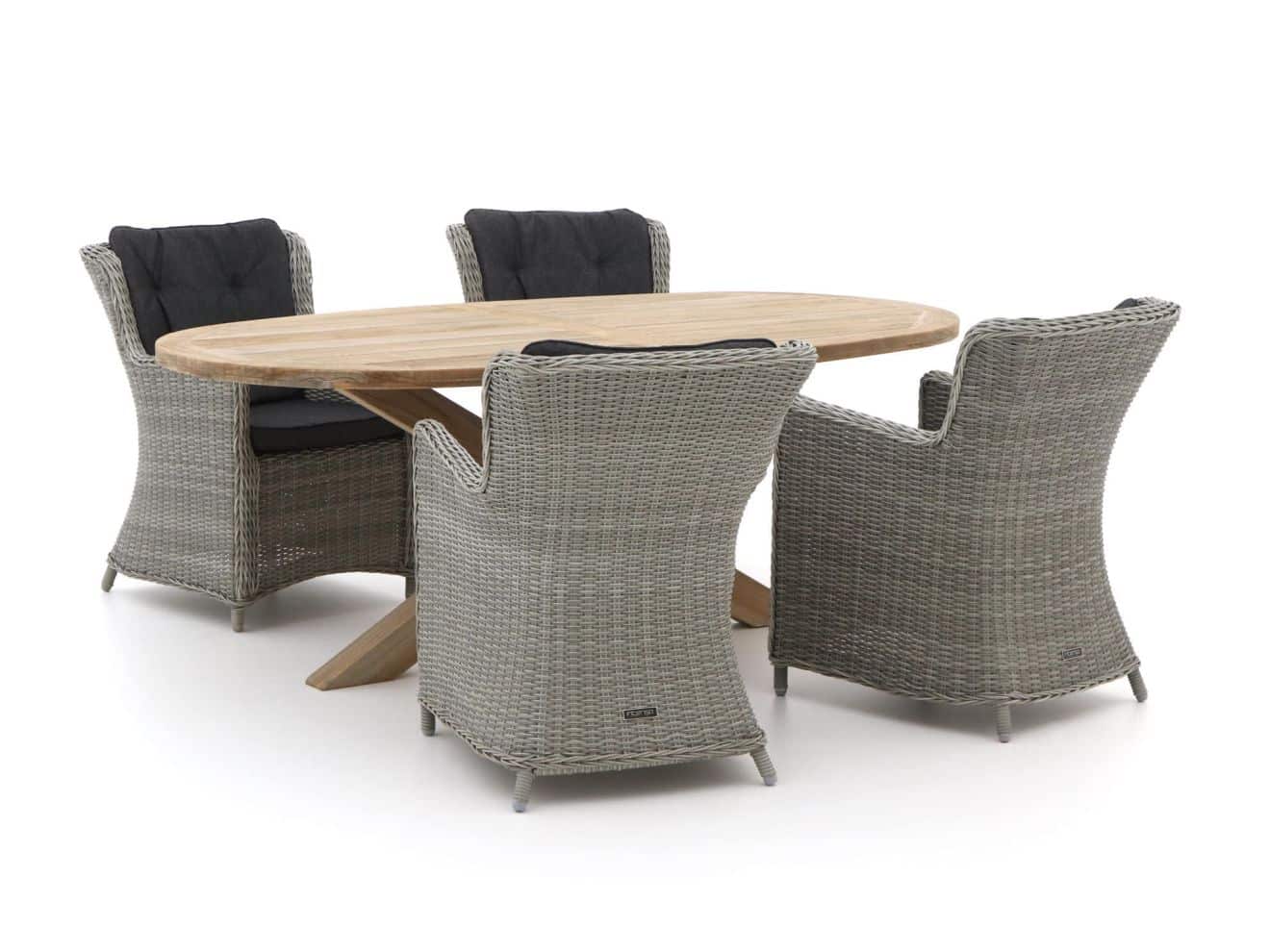 intenso milano/rough y ellips 200cm dining tuinset 5 delig laagste prijsgarantie!