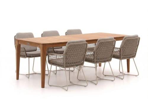 Intenso Trasimeno/Bruca 220cm dining tuinset 7-delig - Laagste prijsgarantie!