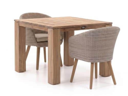 Intenso Tropea/ROUGH-X 100cm dining tuinset 3-delig - Laagste prijsgarantie!