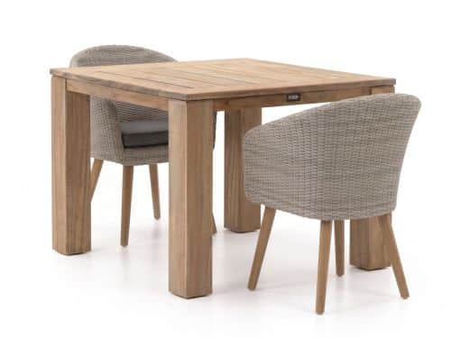 Intenso Tropea/ROUGH-X 100cm dining tuinset 3-delig - Laagste prijsgarantie!