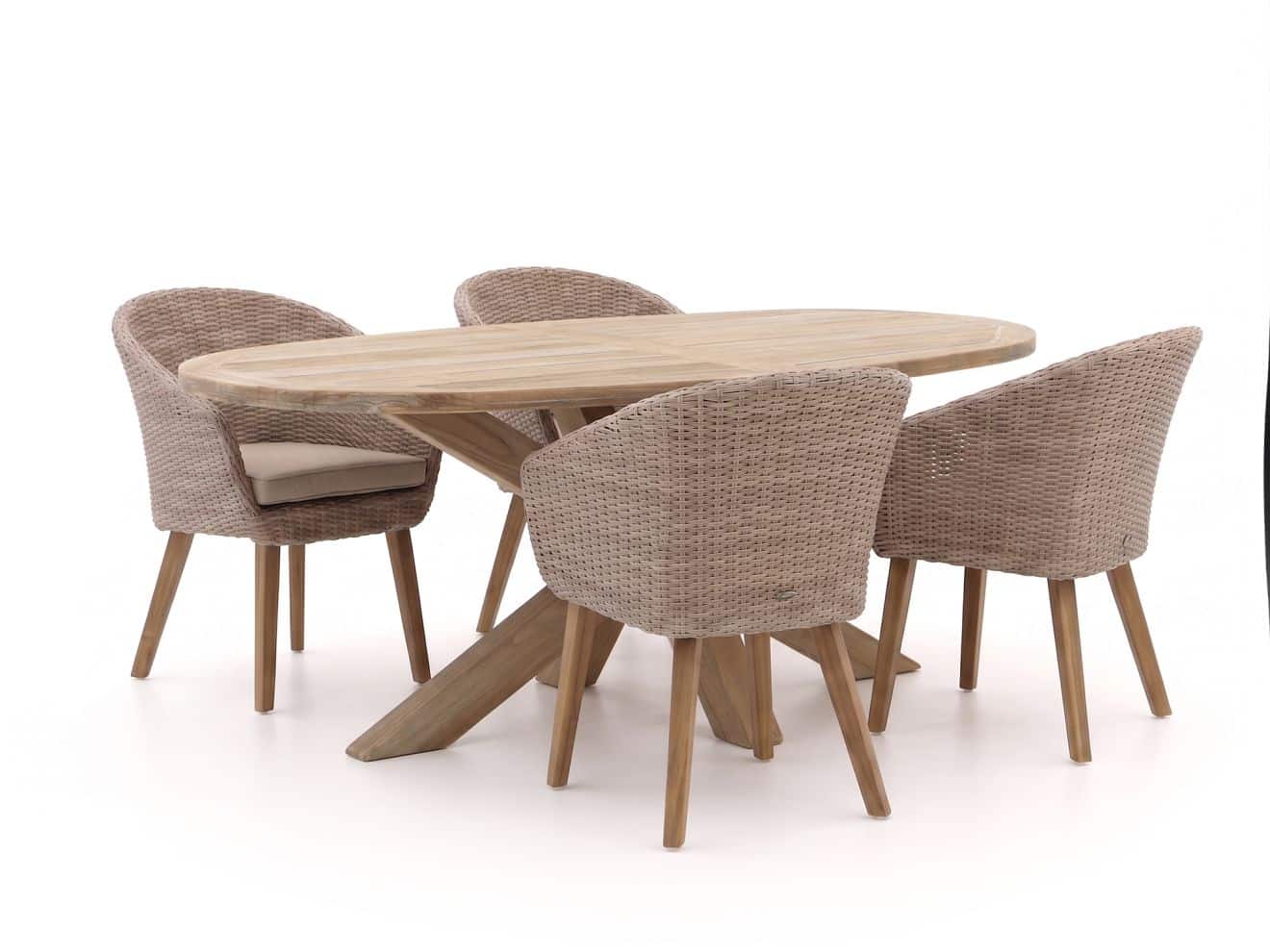 intenso tropea/rough y ellips 200cm dining tuinset 5 delig laagste prijsgarantie!