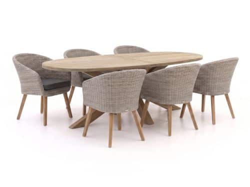 Intenso Tropea/ROUGH-Y Ellips 240cm dining tuinset 7-delig - Laagste prijsgarantie!