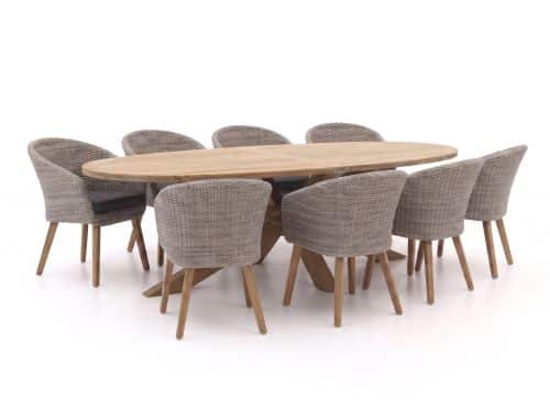 Intenso Tropea/ROUGH-Y Ellips 280cm dining tuinset 9-delig - Laagste prijsgarantie!
