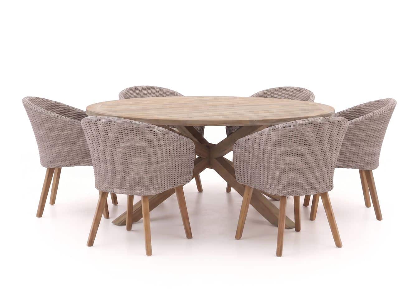 intenso tropea/rough y ø180cm dining tuinset 7 delig laagste prijsgarantie!