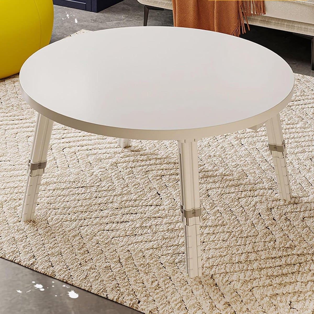 japanse vloertafel ronde klaptafel ruimtebesparend zitten inklapbaar