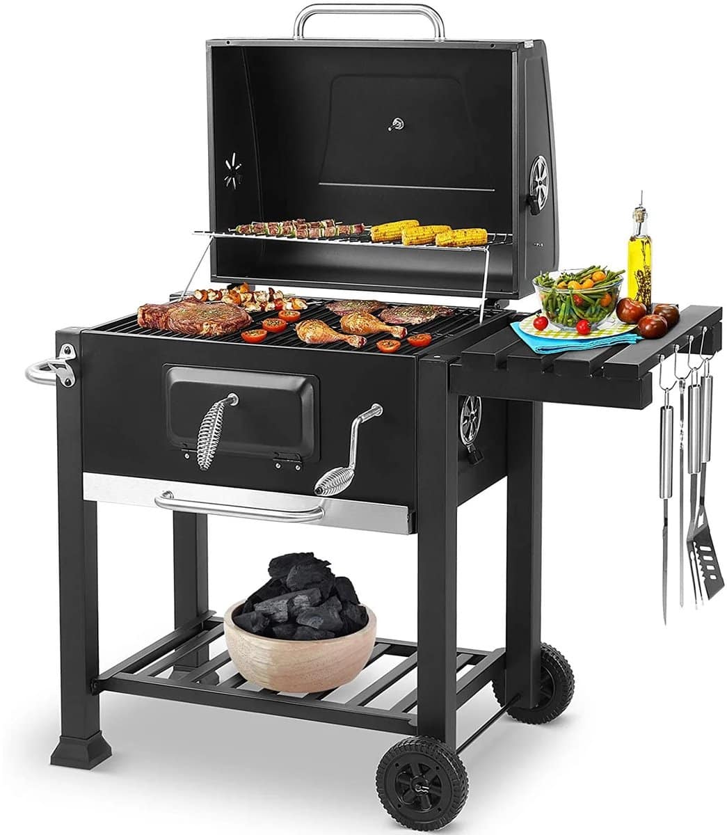 jently barbecue houtskoolbarbecue kolenbarbecue grill op houtskool