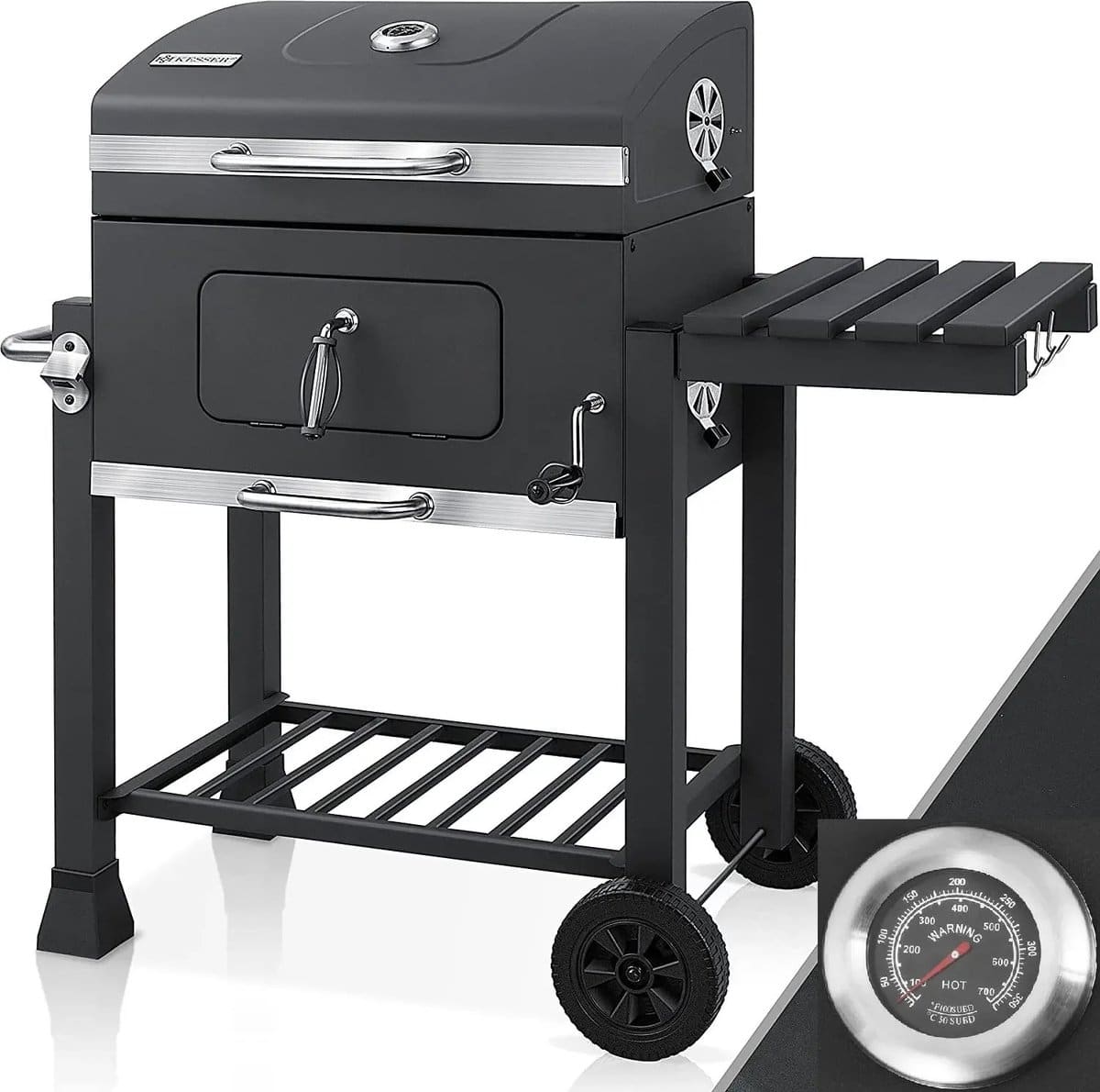 joholic bbq barbecue smoker houtskool grill
