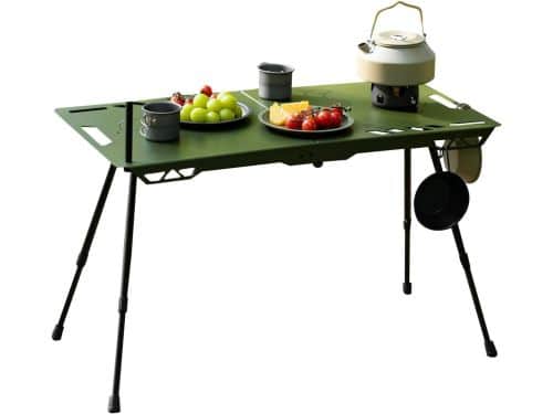 Kamptafel Aluminium - Klaptafel Outdoor - Buiten Koken - Verstelbare