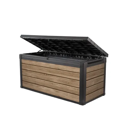 keter kussenbox signature ashwood houtlook 570l 151,7×72,5x70cm
