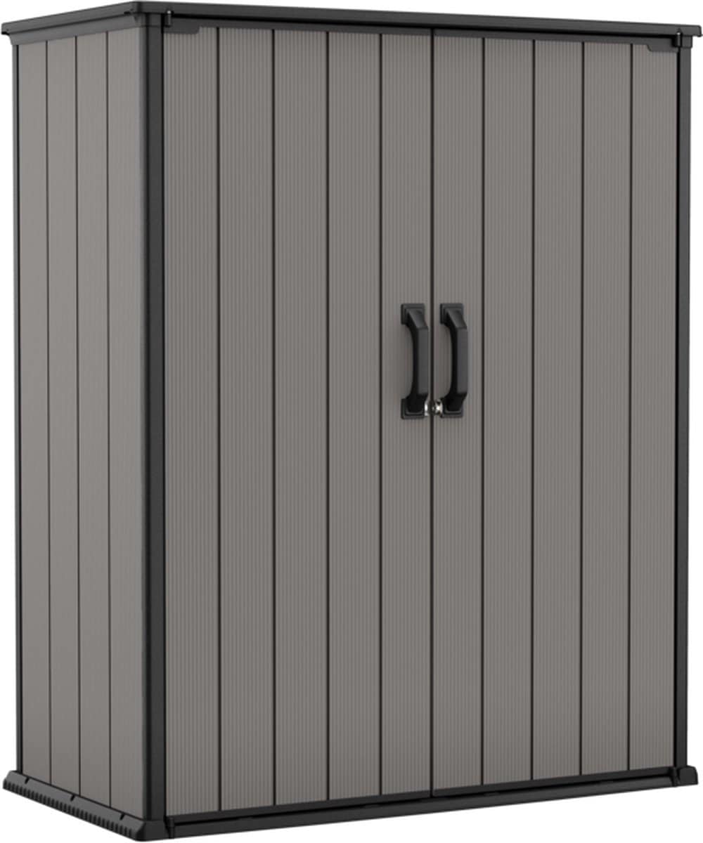 keter premier tall opbergkast 139,5x77x170cm grijs