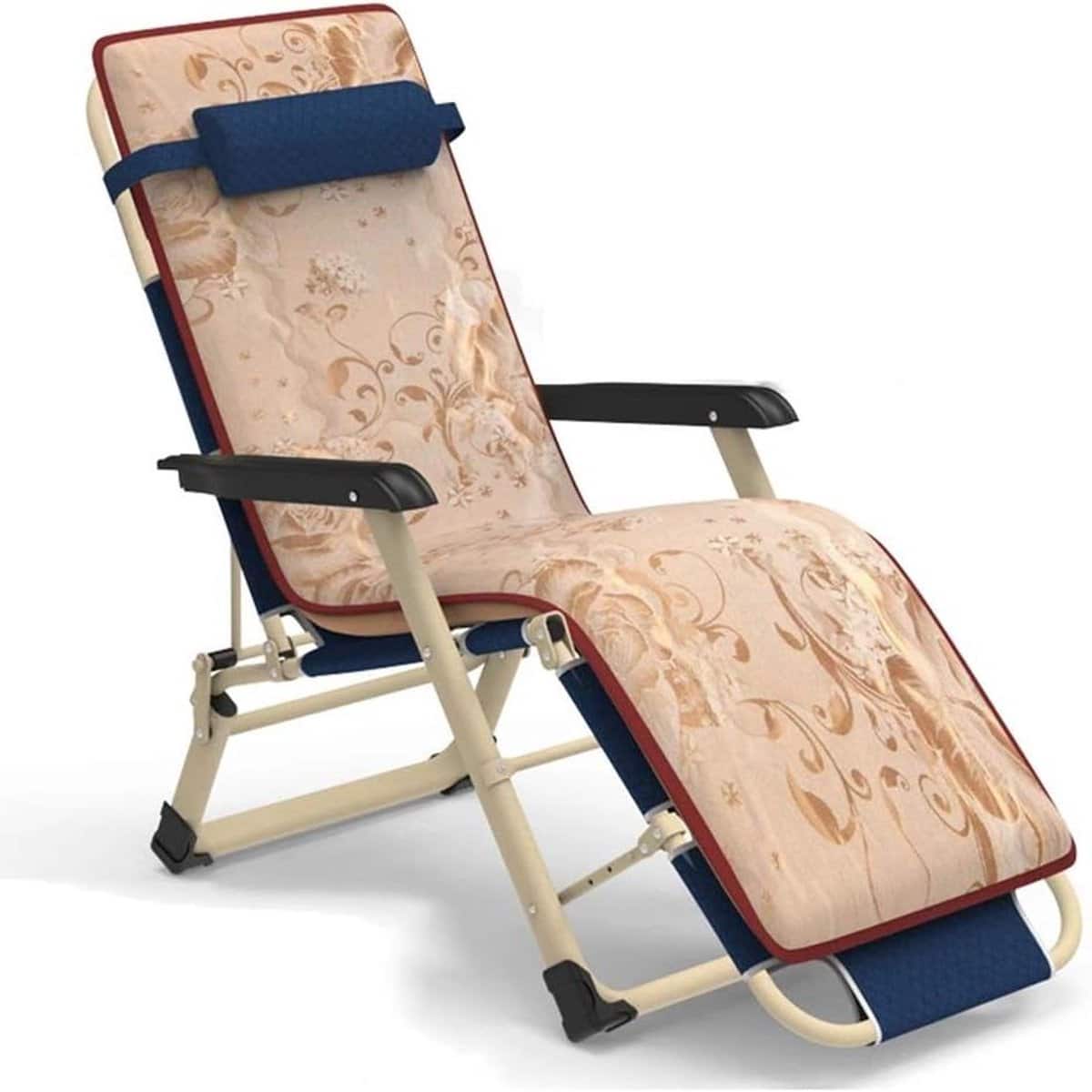 klapstoel met kussens buitenstoel lounger ontspannen in de