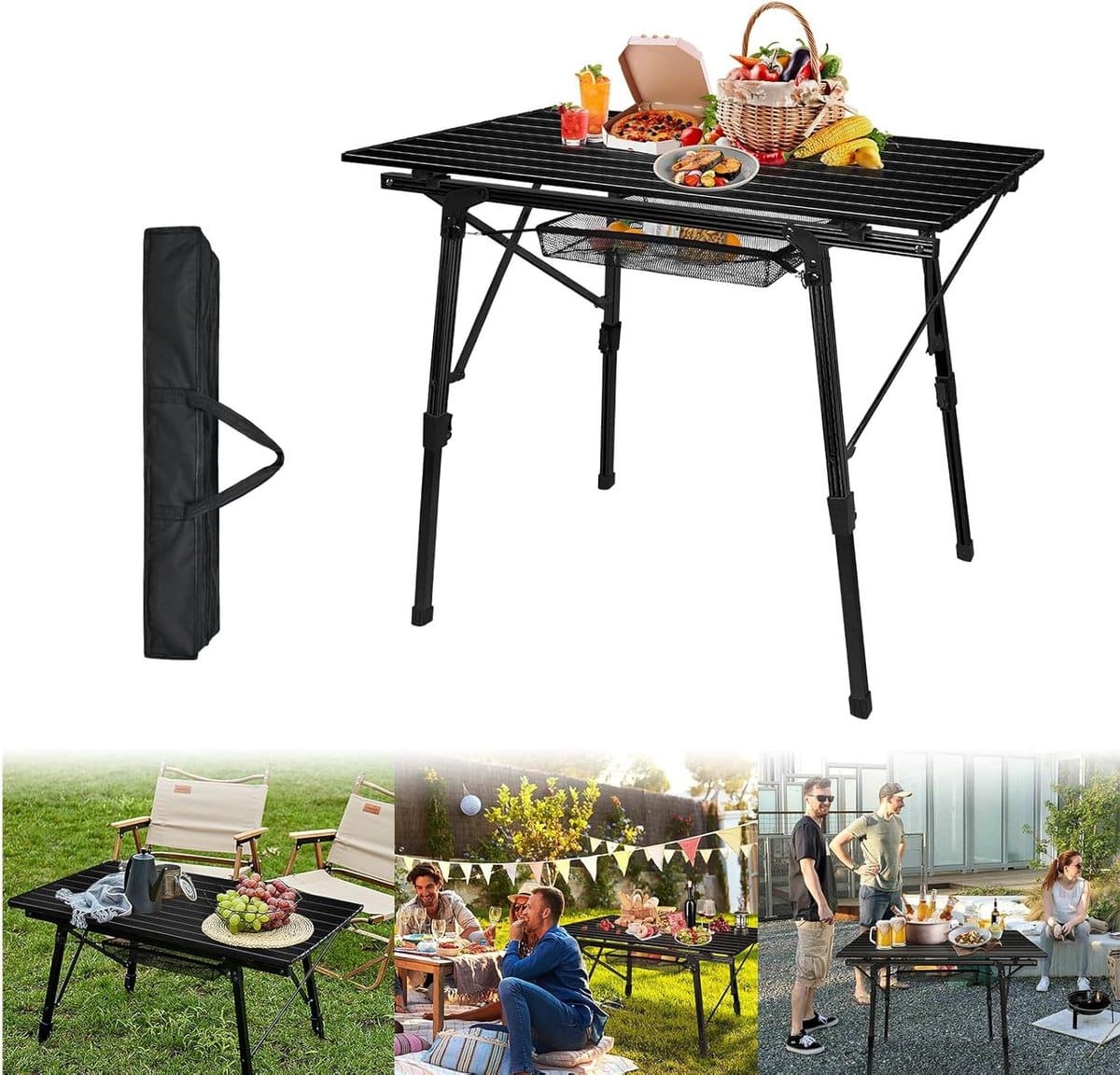 klaptafel aluminium vouwtafel picnic buitenactiviteiten genieten in