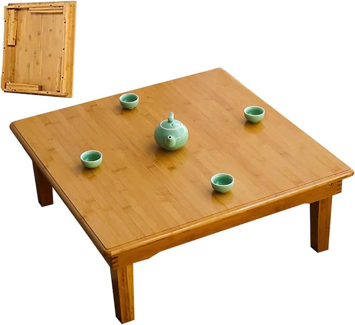 klaptafel bamboe lage tafel huishoudelijk gebruik japanse