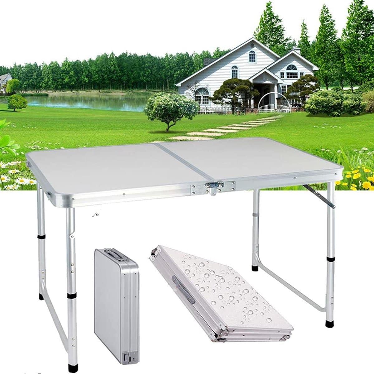 klaptafel draagbare tafel outdoor activiteiten in hoogte
