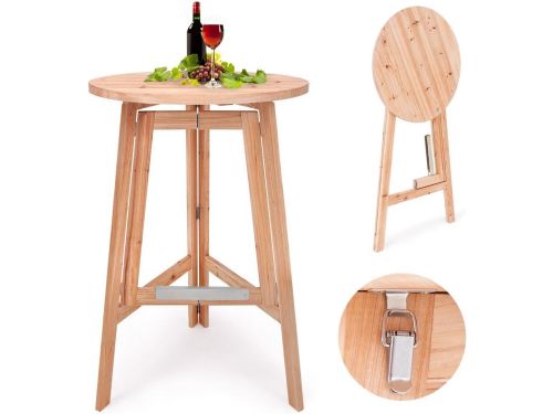 Klaptafel Hout - Barkruk Tafel - Feestelijke Gelegenheid - Stabiele