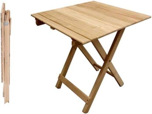 Klaptafel Hout Buiten - Bijzettafel Tuin - Dranken Plaatsen