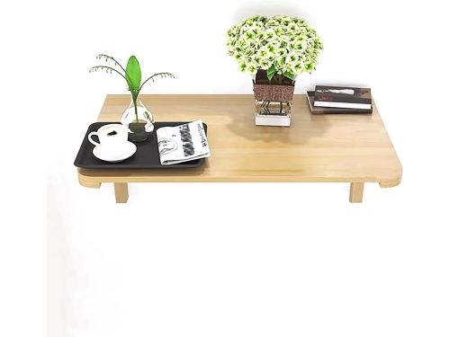 Klaptafel Massief Hout - Wandtafel Opvouwbaar - Ruimte Besparen