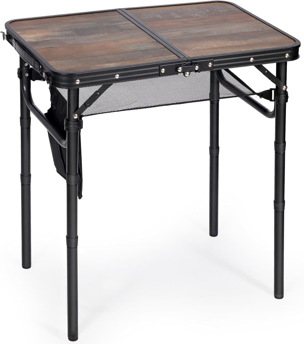 klaptafel met brede houtnerf lichtgewicht 91 x 61