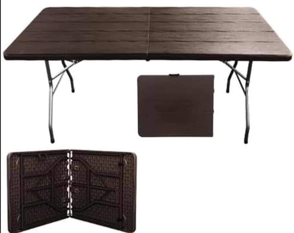 klaptafel met koffer picknicktafel buiten eten vlekbestendig