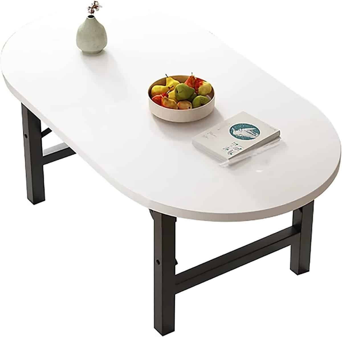 klaptafel ovaal eettafel vrijetijdstafel ruimte besparen sterk