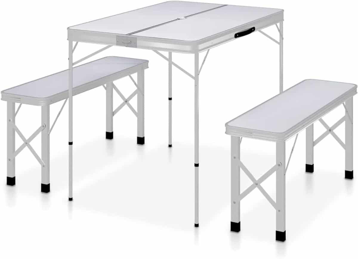 klaptafel picknicktafel buitenactiviteiten compact kofferontwerp 90