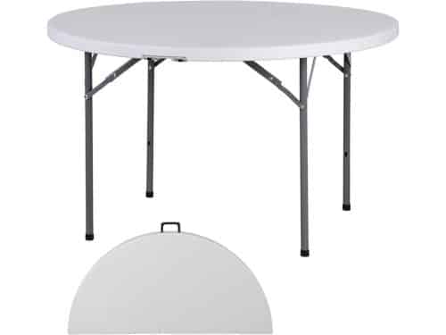 Klaptafel Rond - Bijzettafel Plastic - Binnen en Buiten