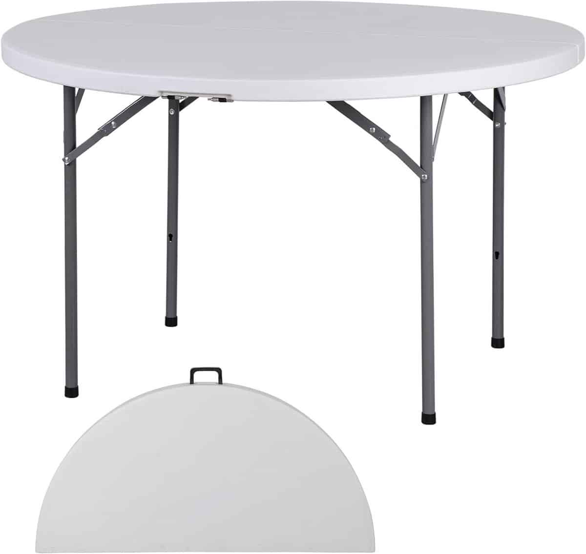 klaptafel rond bijzettafel plastic binnen en buiten