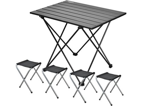 Klaptafel Stoelenset - Picknick Tafel - Buiten Zitten - Lichtgewicht