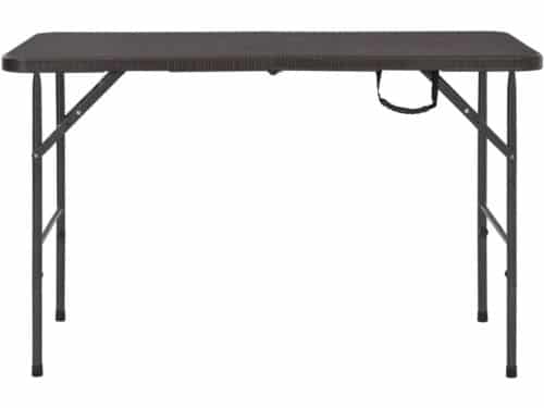 Klaptafel - Tuintafel inklapbaar - Buiten dineren - Rotan-look blad