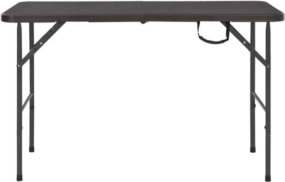 klaptafel tuintafel inklapbaar buiten dineren rotan look