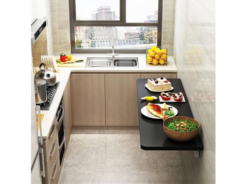 Klaptafel - Wandbureau Eettafel - Ruimte Besparen - Opvouwbaar Ontwerp