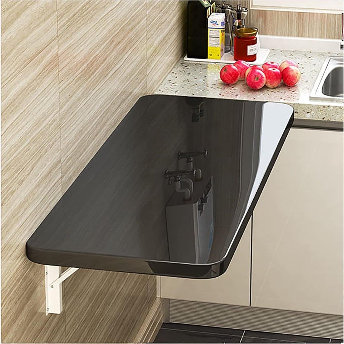 klaptafel wandbureau ruimte besparen opklapbaar ontwerp
