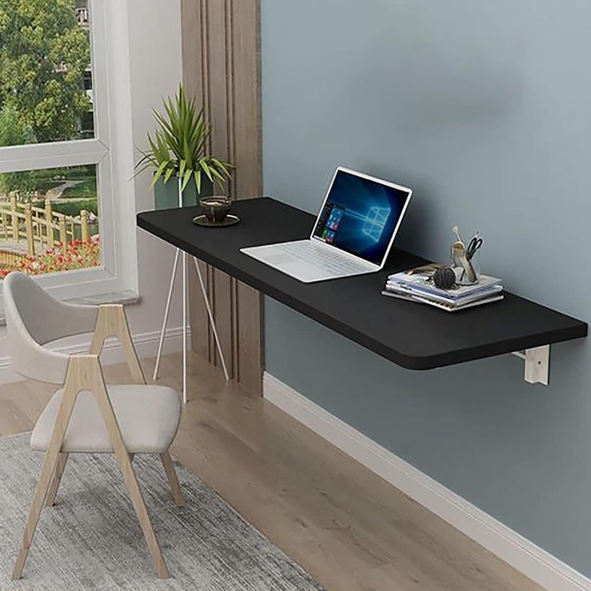 klaptafel wandmontage wandbureau inklapbaar ruimte besparen robuuste