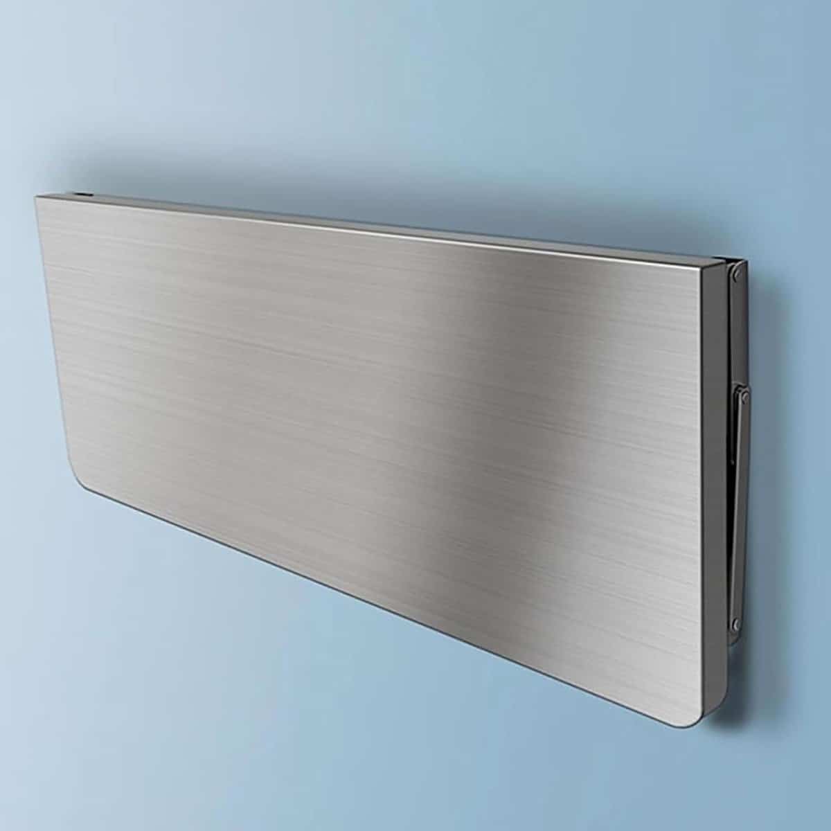klaptafel wandtafel plank ruimte besparen roestvrij staal