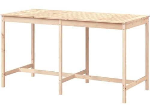 Klassieke tuintafel - Houten bijzettafel - Buiten genieten - Massief