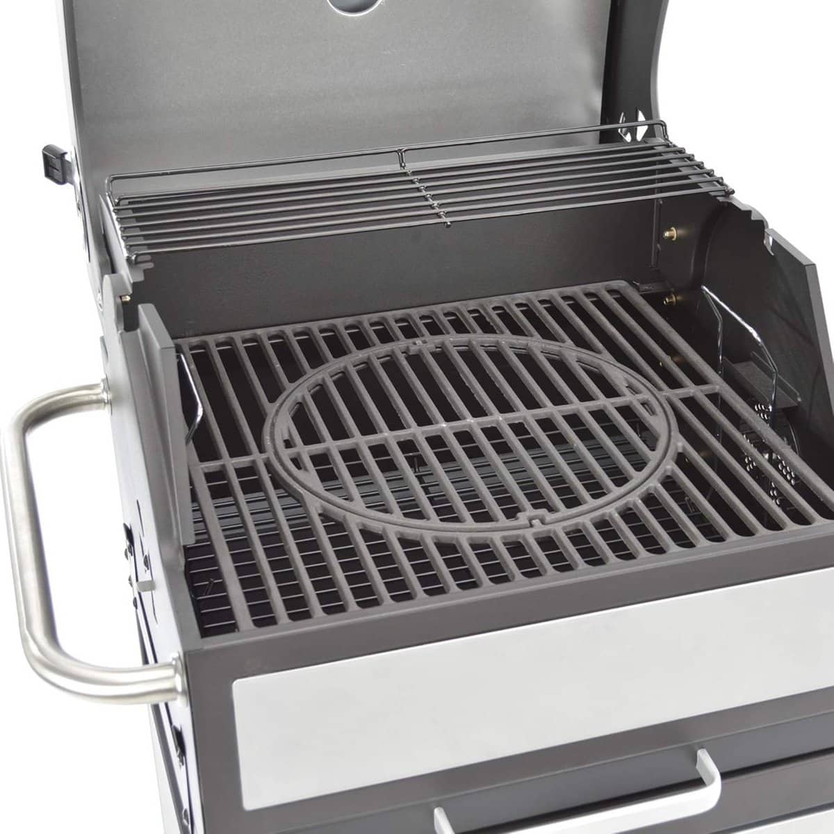 landmann grillchef houtskoolbarbecue deksel grillwagen 96 cm