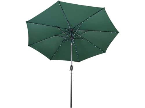 LED kantelbare stokparasol - 2.7 m - groen - verlichting