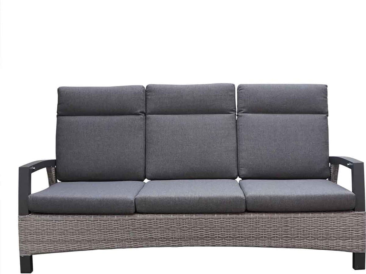 lesli living prato brick loungebank tuin | verstelbaar | aluminium
