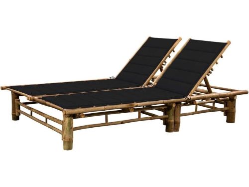 Ligbed 2-persoons - Bamboe loungebed - Ontspannen in de tuin