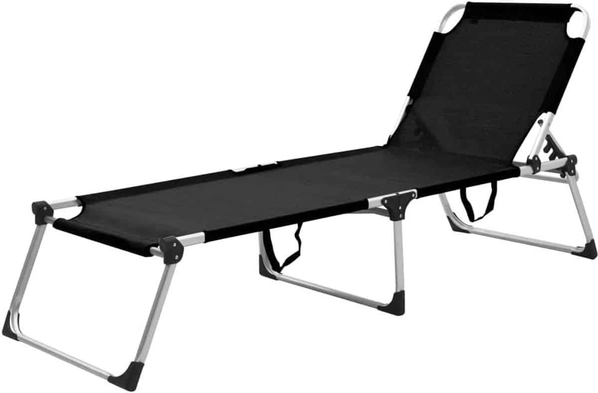 ligbed extra hoog loungebed senior buiten ontspannen