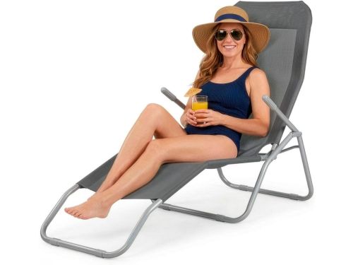 Ligstoel Verstelbaar - Tuinstoel Lounger - Ontspannen Buiten - Ergonomische