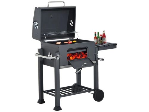 Linkforu - Houtskoolbarbecue Met Deksel - BBQ - Verstelbaar Grillrooster