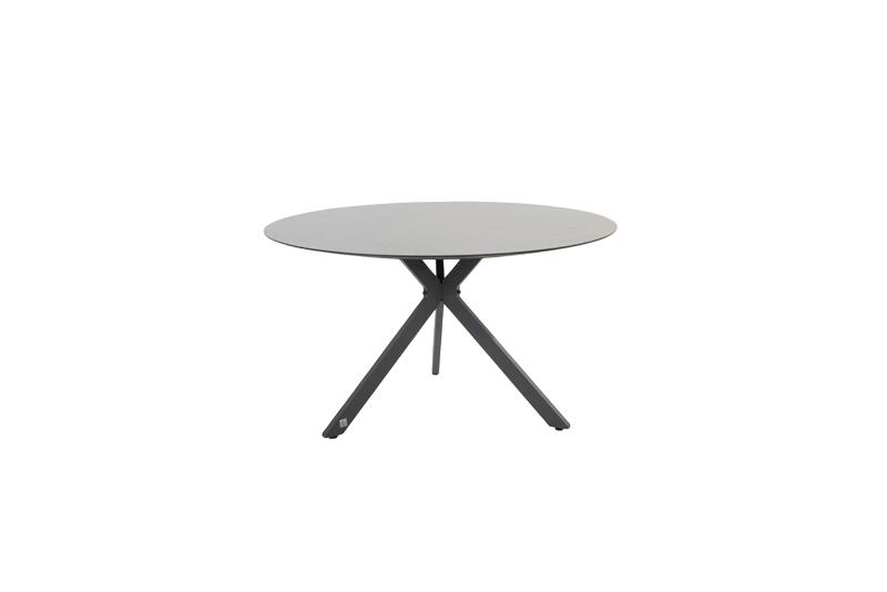locarno dining tafel antraciet hpl slate dia. 130 cm 4so 4so