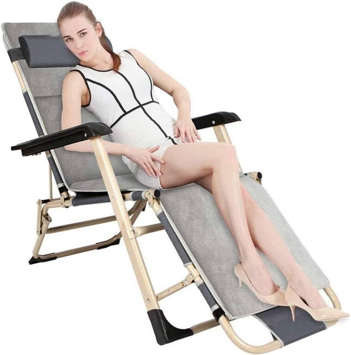 lounge stoel ligstoel fauteuil buiten ontspannen opvouwbaar