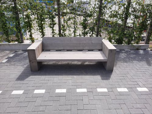 Loungebank "Garden" van Grey Wash steigerhout 180cm 3 persoons bank