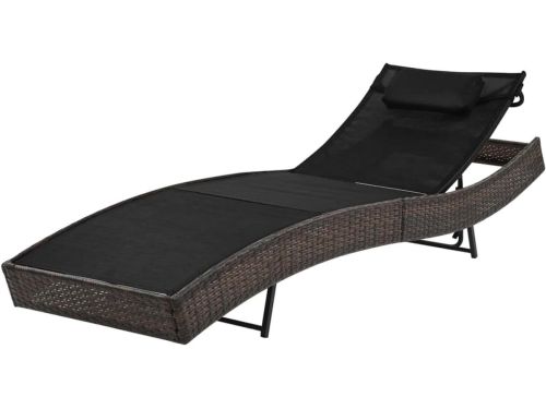Loungebank met kussen - Ligstoel relax - Zonnebaden ontspannen